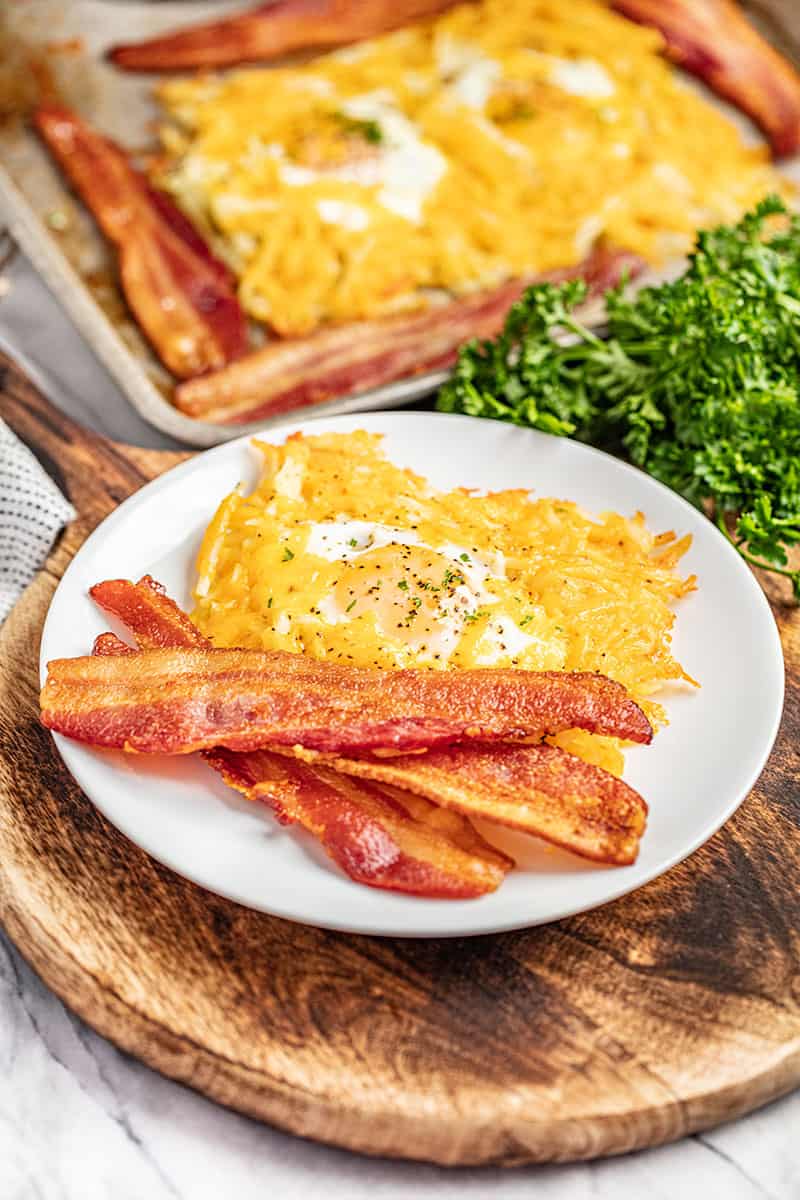 Sheet Pan Breakfast Bake (Eggs, Bacon, Potatoes) - Lexi's Clean Kitchen