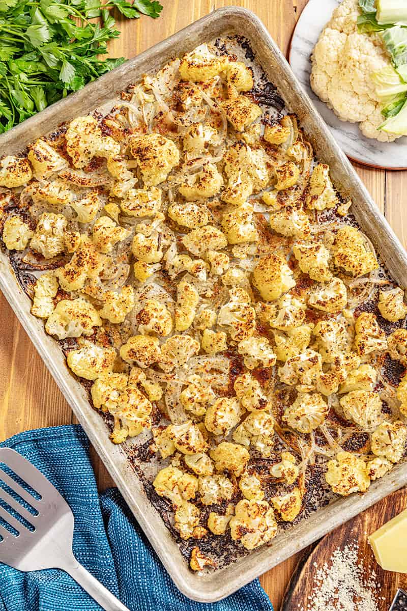 Parmesan roasted cauliflower.