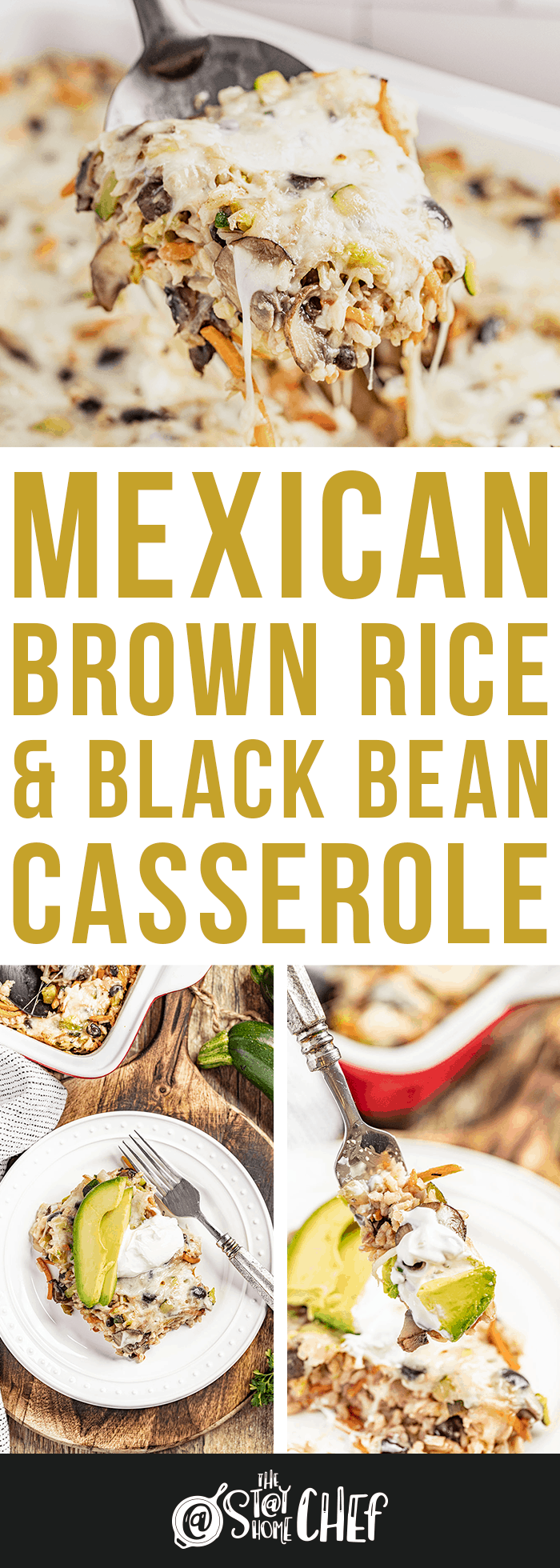 Mexican Brown Rice and Black Bean Casserole