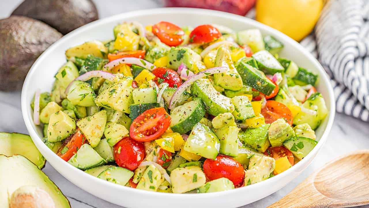 Tomato Avocado Salad - The Stay At Home Chef