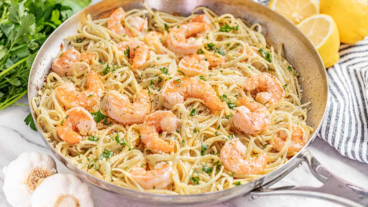 Shrimp Scampi with Spaghetti #Campbell's Dinner Sauces : Soni's Food