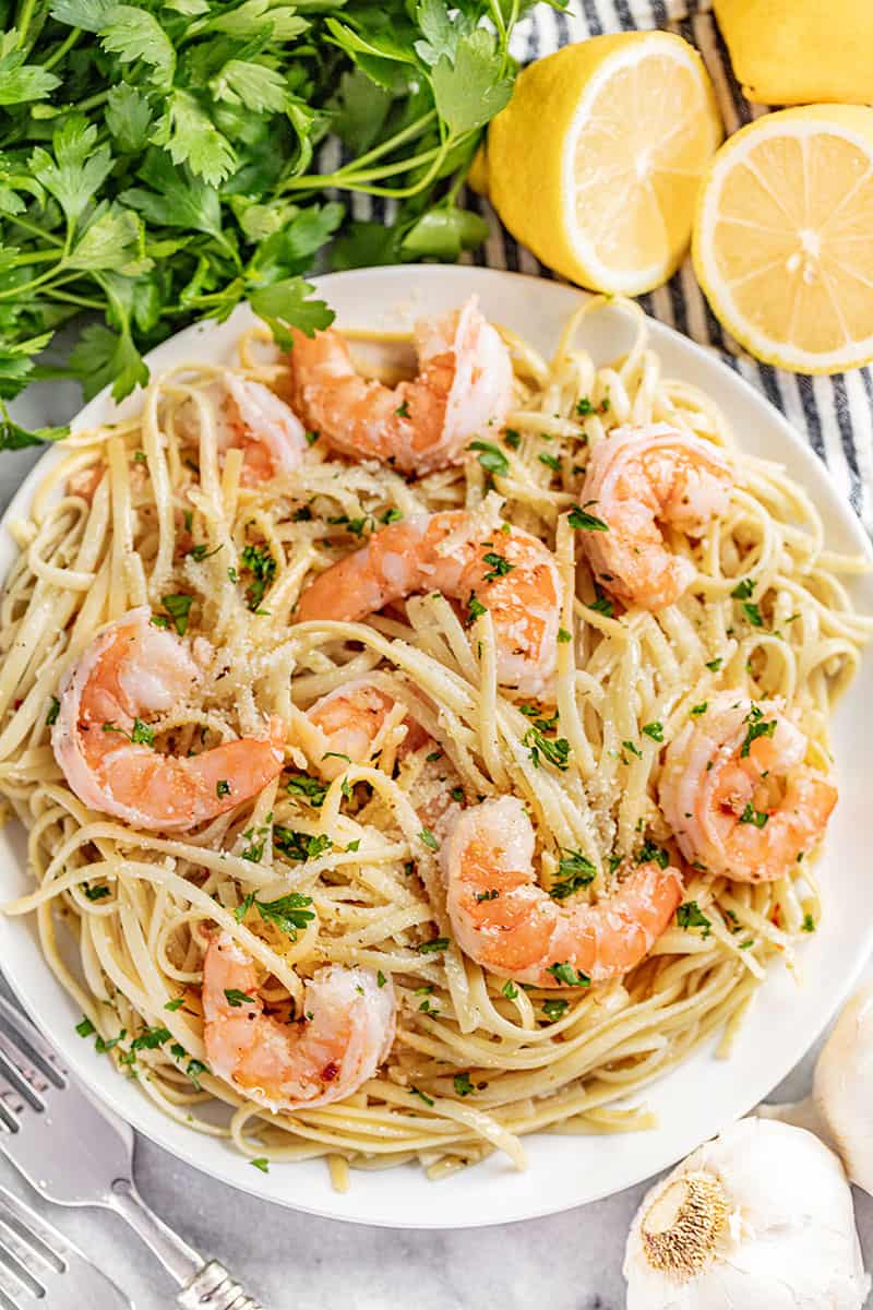 Shrimp Scampi with Spaghetti #Campbell's Dinner Sauces : Soni's Food