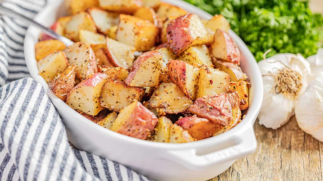 Garlic Bread Roasted Potatoes