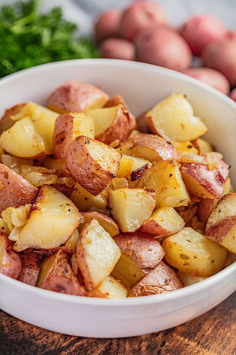 Honey roasted potatoes.