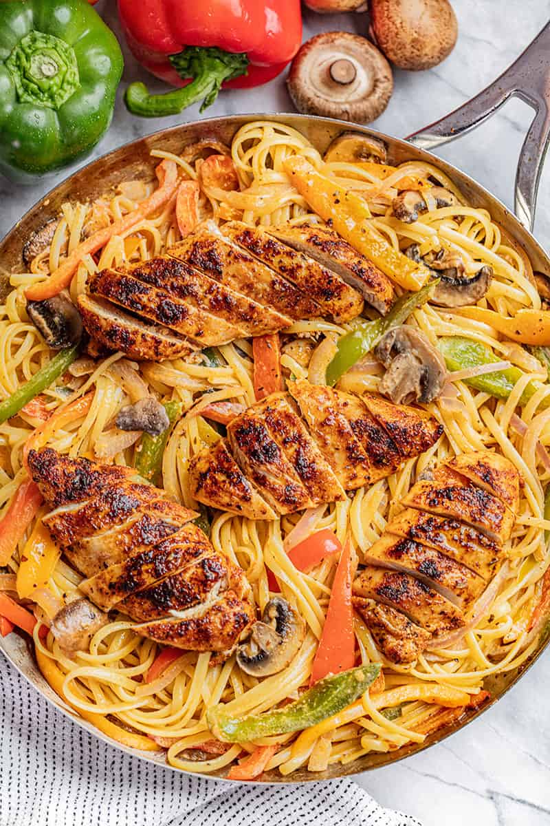 Cajun chicken pasta.