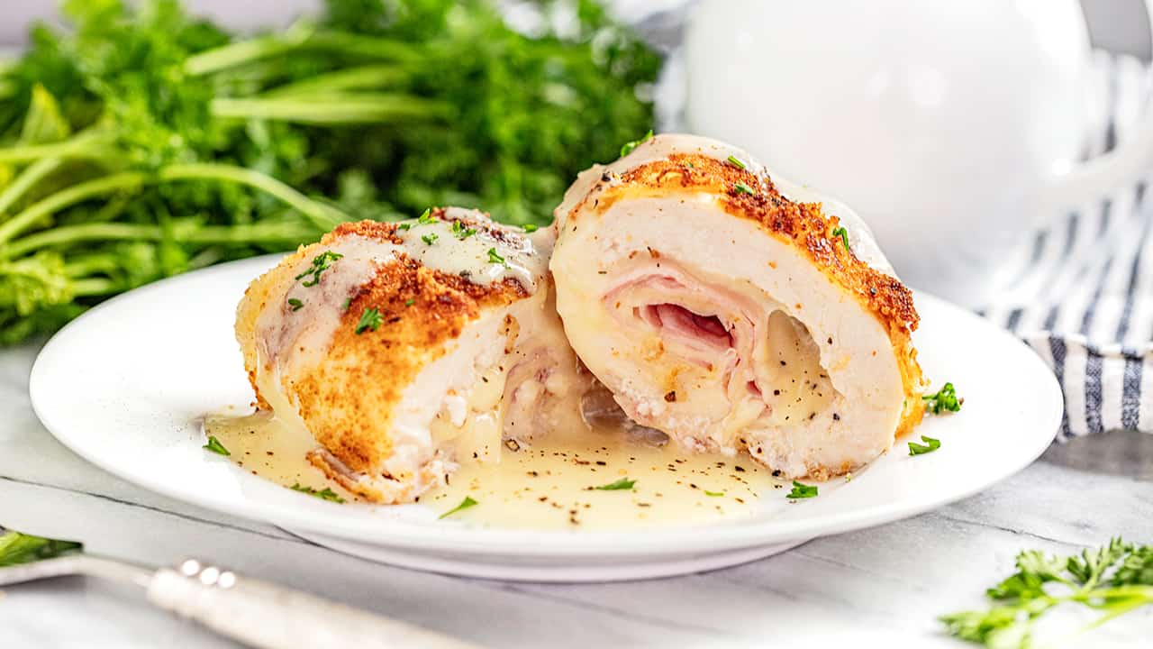 Classic Chicken Cordon Bleu (Baked or Fried) - The Stay At Home Chef