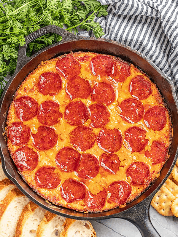 Easy Baked Pizza Dip - The Stay At Home Chef