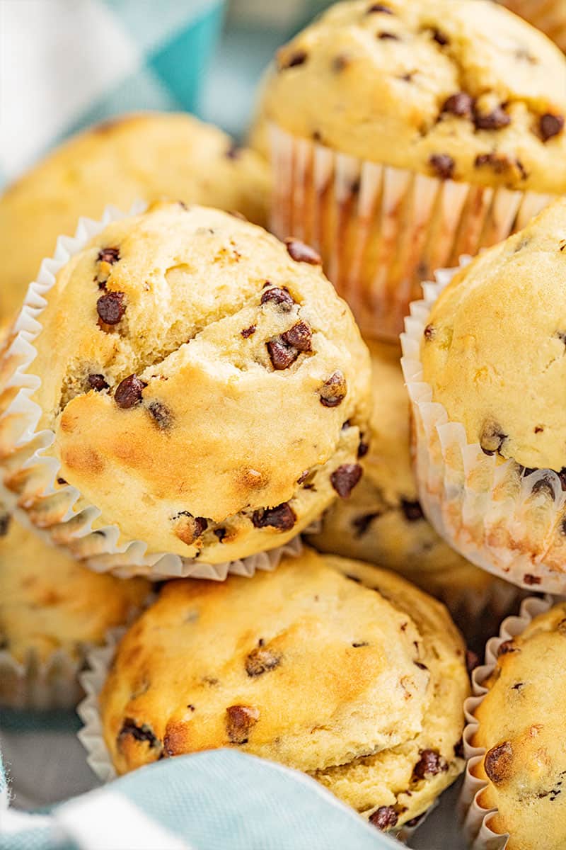 Banana chocolate chip muffins.