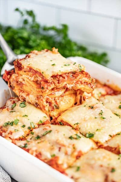 Easy Ravioli Lasagna - The Stay At Home Chef