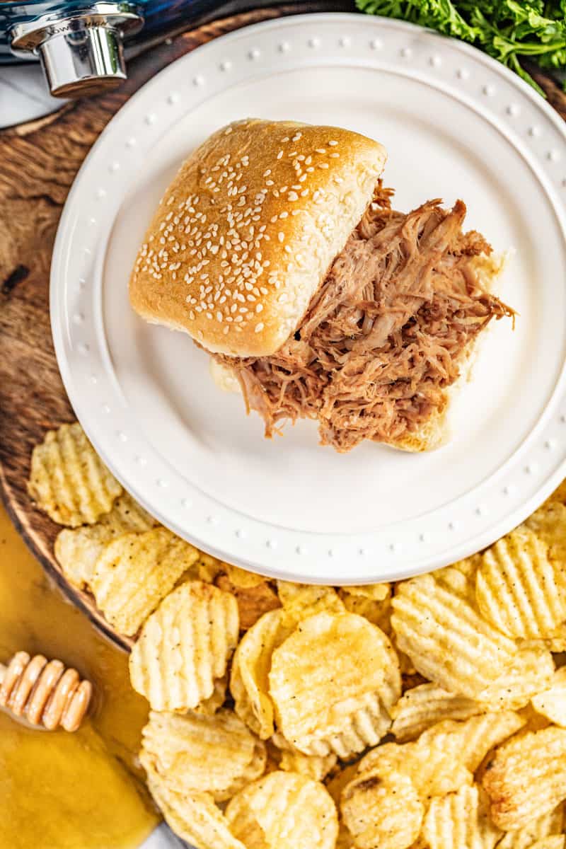 Slow Cooker Honey-Chipotle Pulled Pork - The Stay At Home Chef