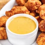 Copycat chick fil-a sauce and chicken nuggets.