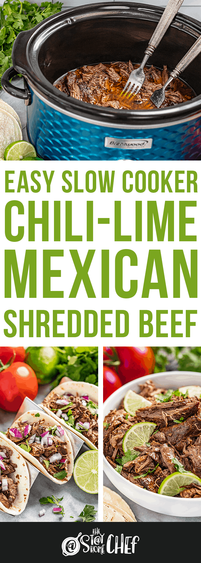 Easy Slow Cooker Chili-Lime Mexican Shredded Beef