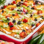 Tasty taco casserole.