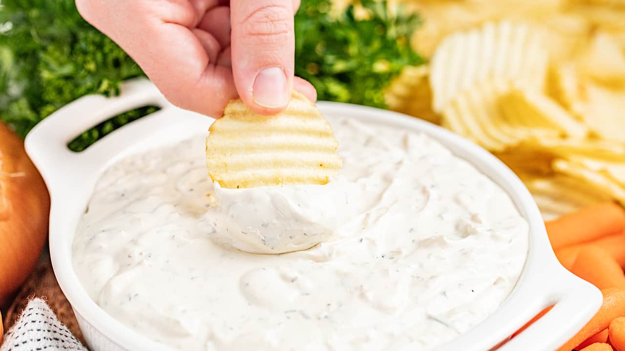 Homemade French Onion Dip - The Chunky Chef