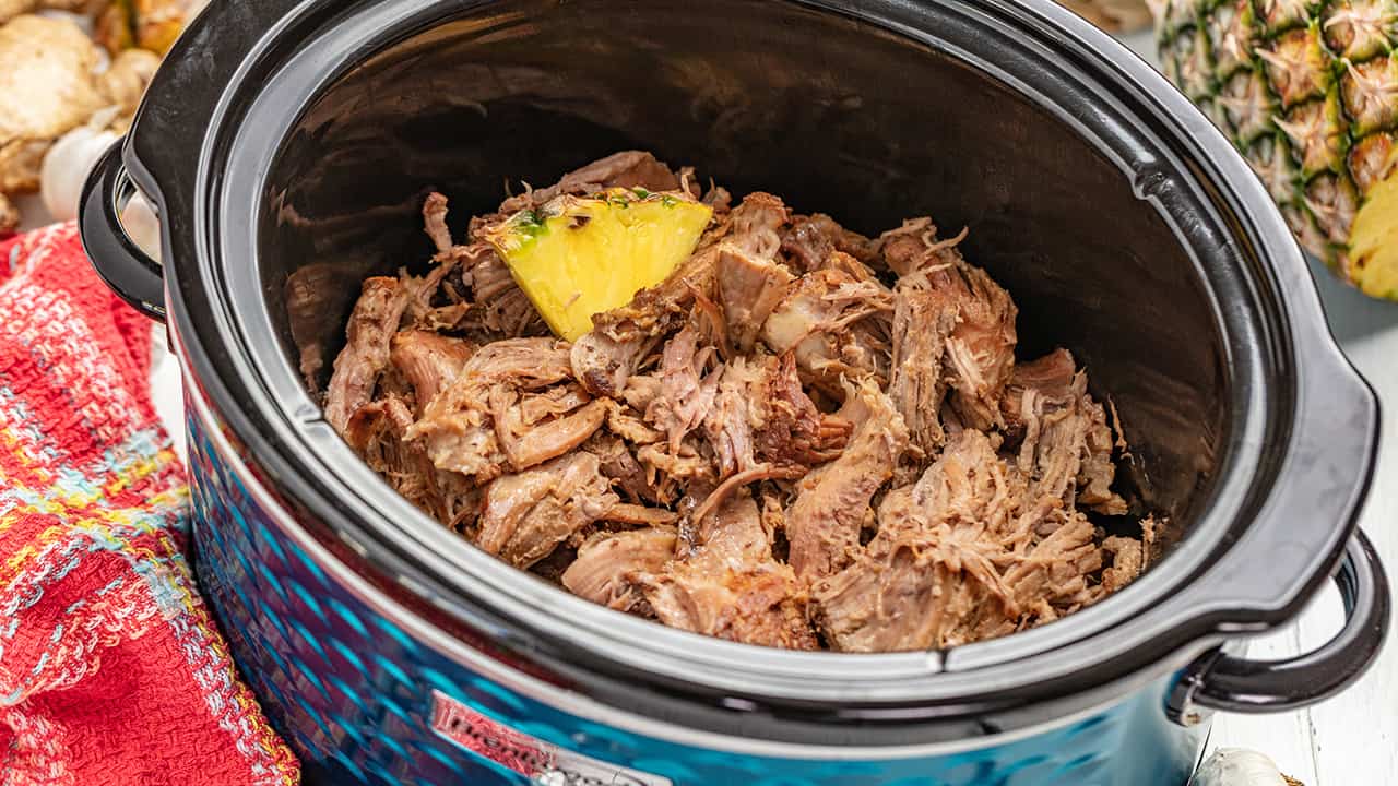 Easy Slow Cooker Kalua Pork (Only 3 Ingredients!) - Savory Spicerack