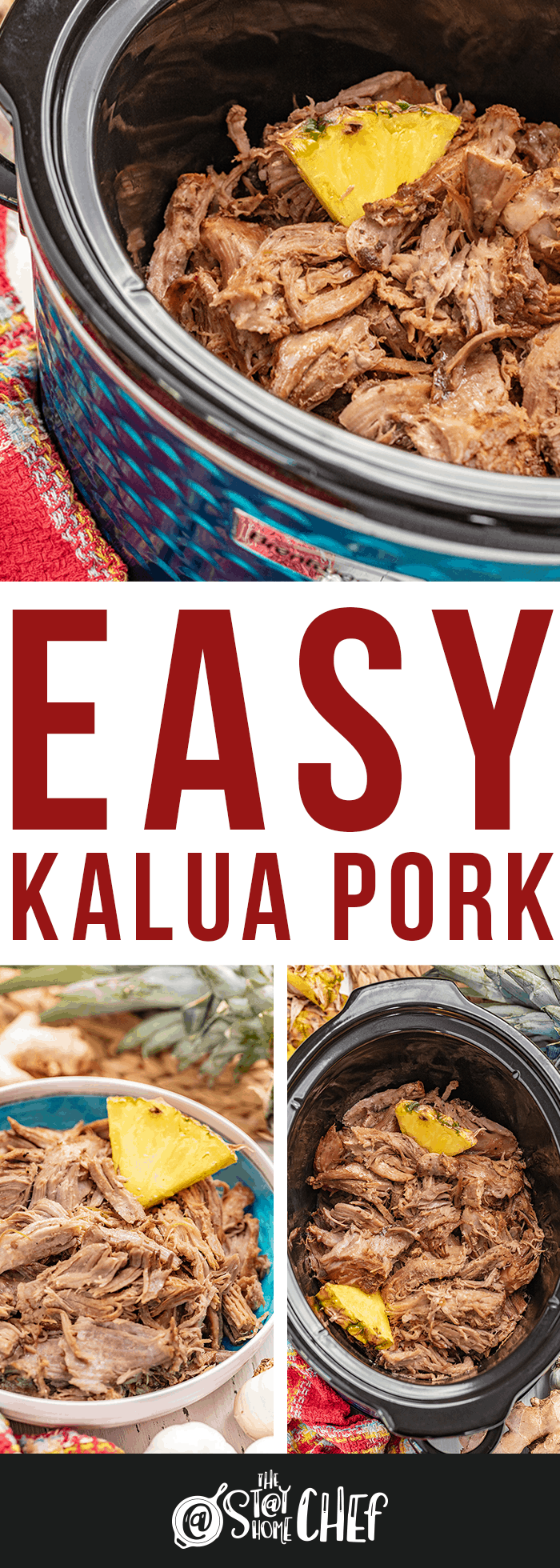 Kalua Pork (Slow Cooker, Instant Pot, or Oven)