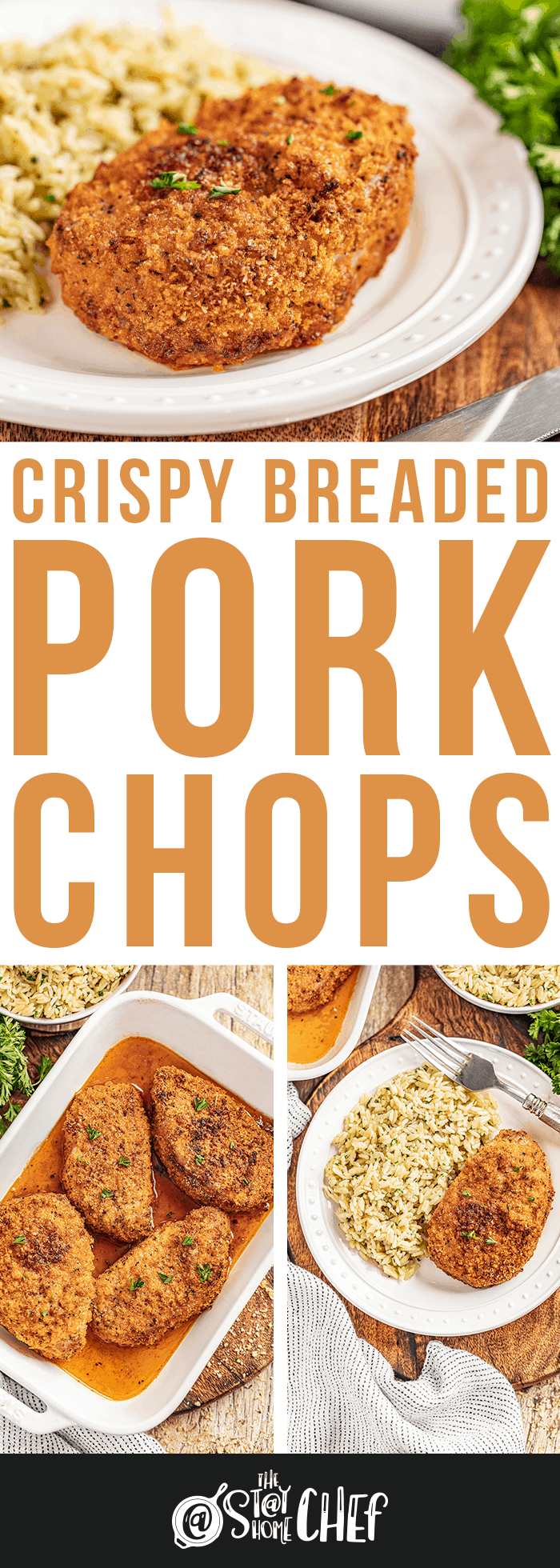 Crispy Breaded Pork Chops - thestayathomechef.com