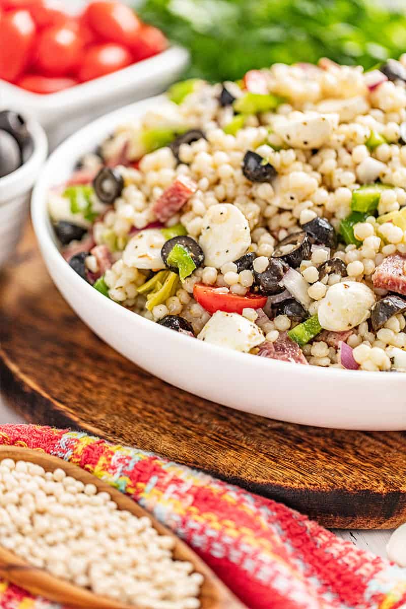 Italian couscous salad.