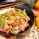 Takeout cashew chicken.