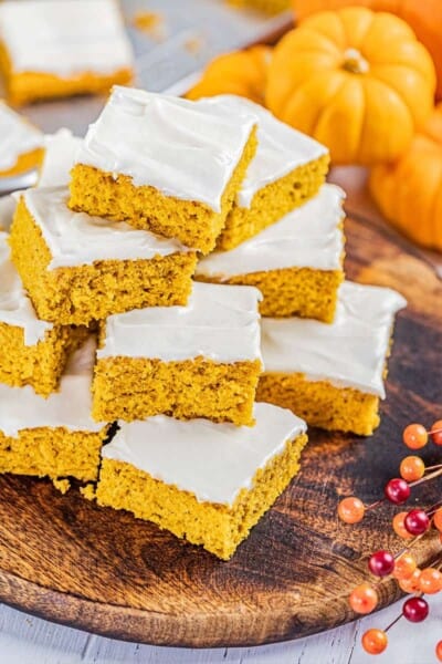 Easy Pumpkin Bars - The Stay At Home Chef