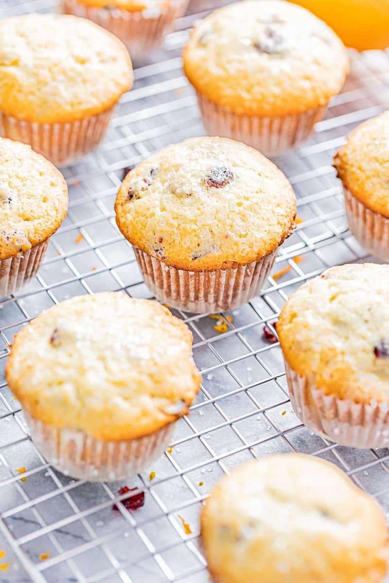 Orange cranberry muffins.