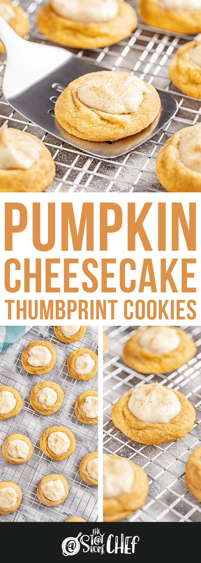 Pumpkin Cheesecake Thumbprint Cookies  A Fun Festive Fall Cookie  - 52