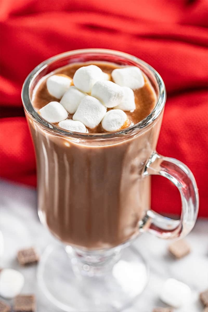 Decadently thick Italian hot chocolate.