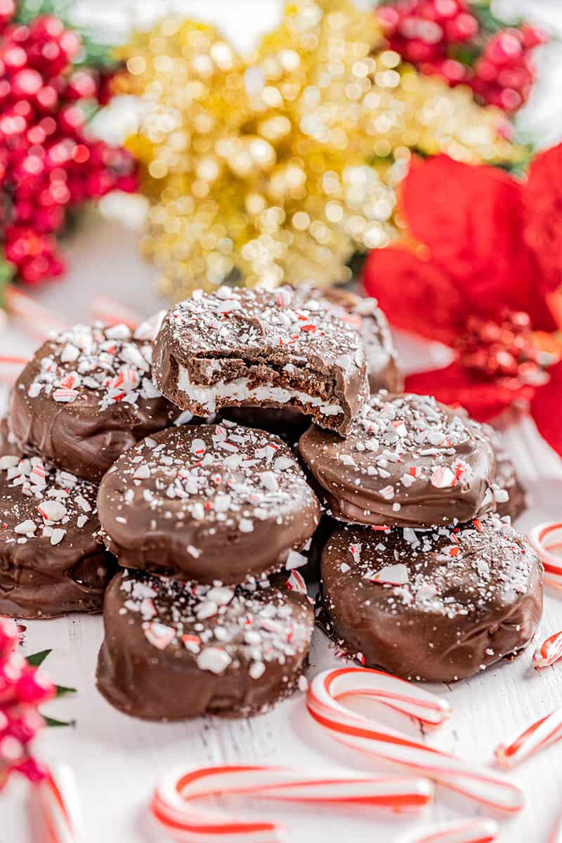 Peppermint Joe Joes copycat cookies.