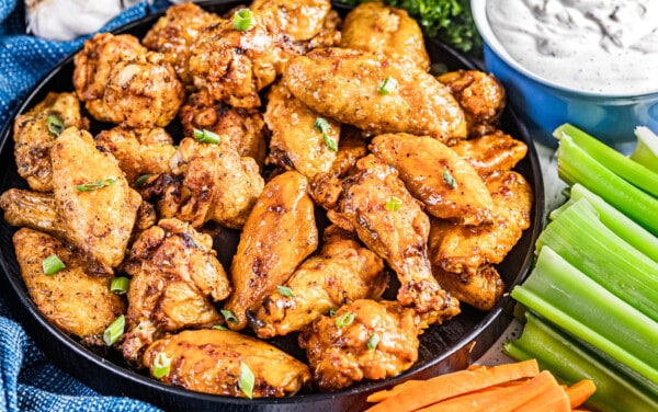 Air Fryer Chicken Wings (super crispy) • Domestic Superhero