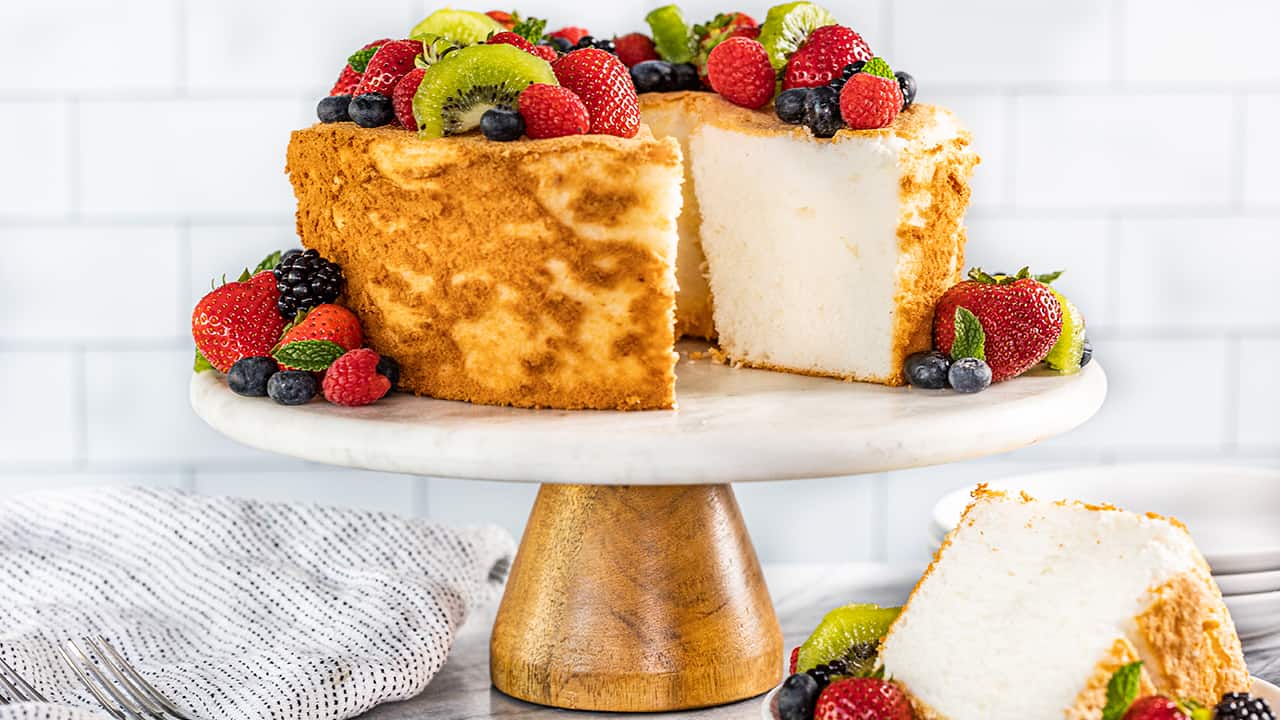 Angel Food Cake Recipe The Stay At Home Chef