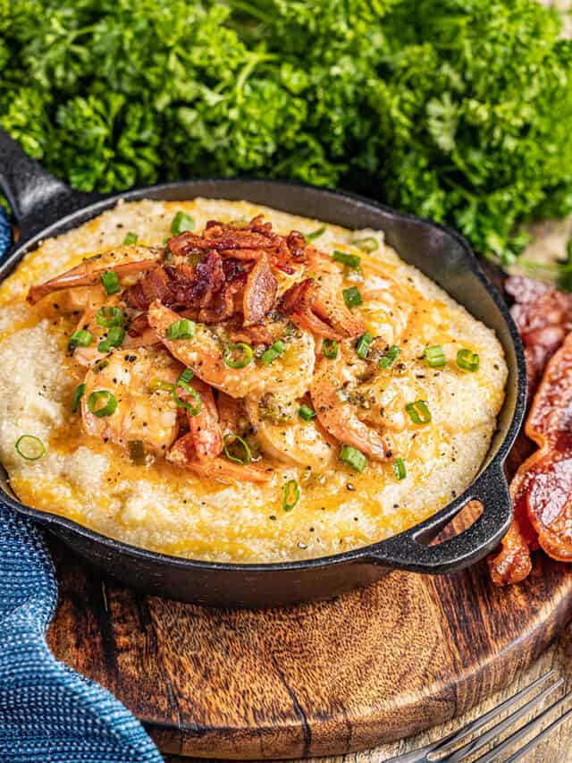 Southern Style Shrimp and Grits - The Stay At Home Chef