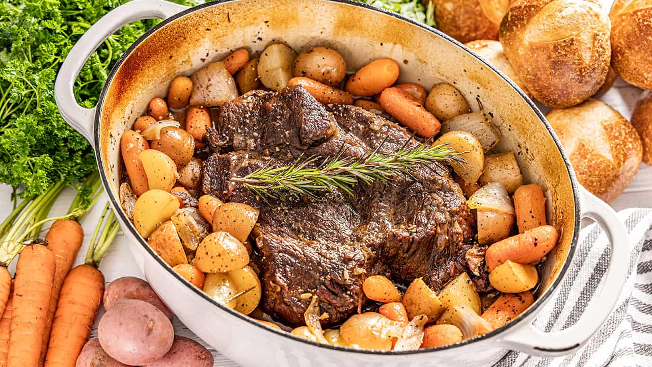 Easy Slow Cooker Pot Roast  Classic Recipe with Potatoes & Carrots