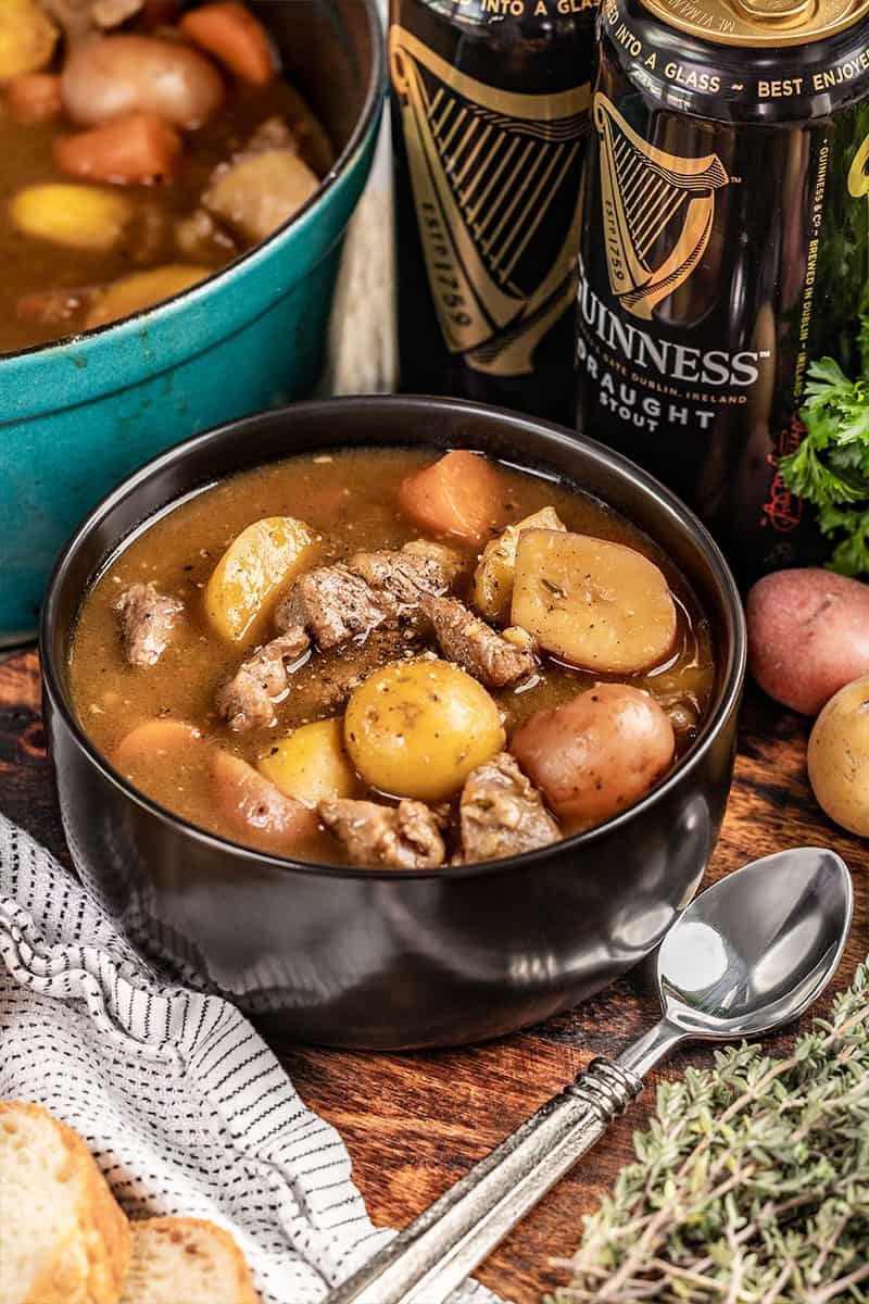 A bowl of Irish stew.