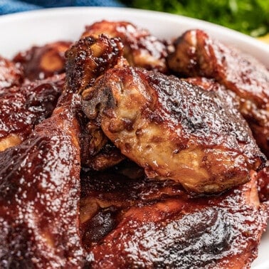 Oven baked bbq chicken.