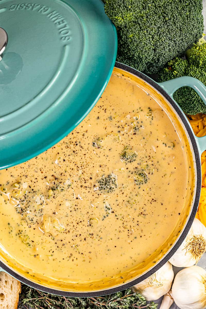 Crockpot Broccoli Cheddar Soup 