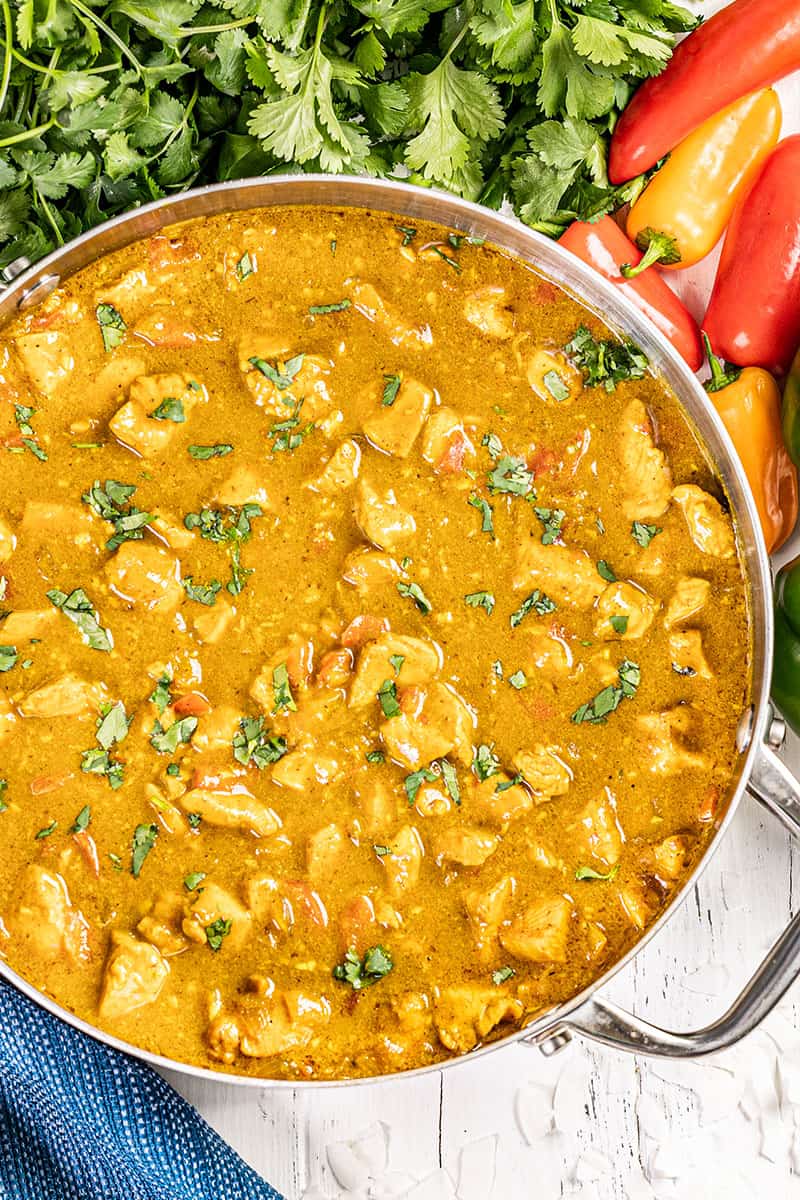 Easy Coconut Curry Chicken com - 64