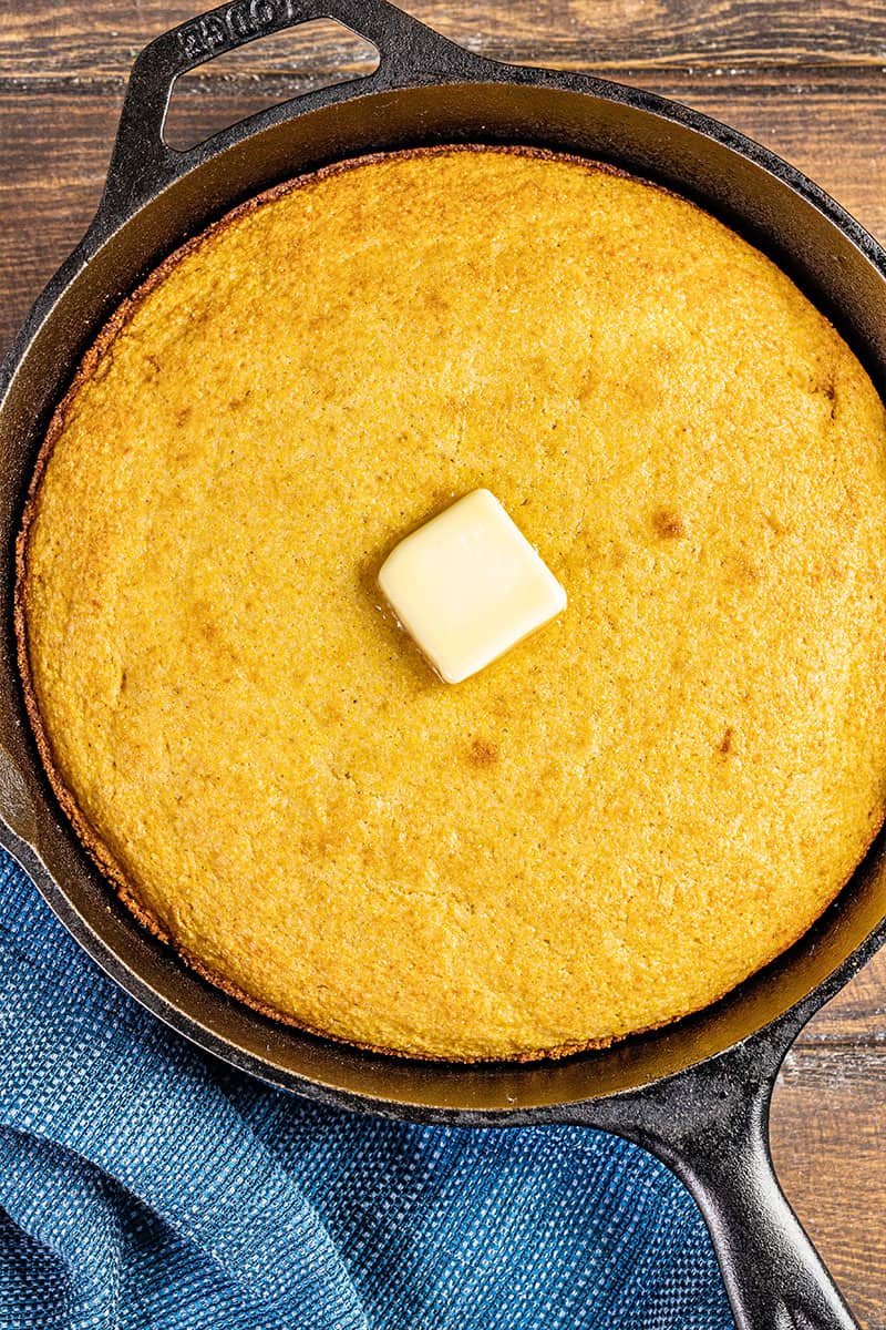 Cast Iron Skillet Cornbread Recipe - Kudos Kitchen by Renee