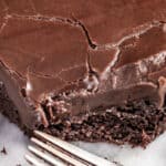 Chocolate fudge icing.