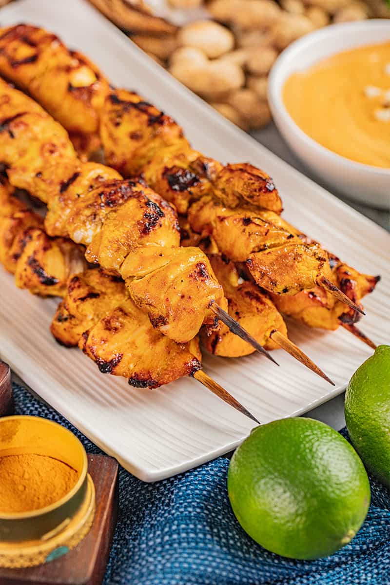 Chicken satay.