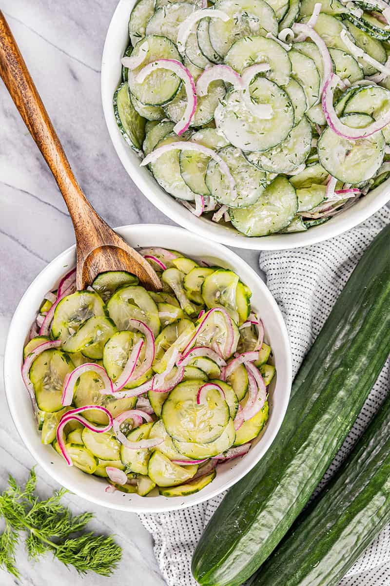 Quick Cucumber-Dill Salad - Traffic Light Cook