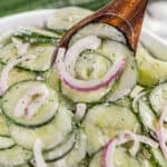 Easy Creamy Cucumber Salad - 51