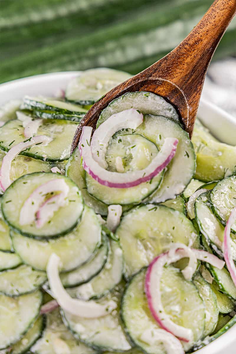 Easy Creamy Cucumber Salad - 93