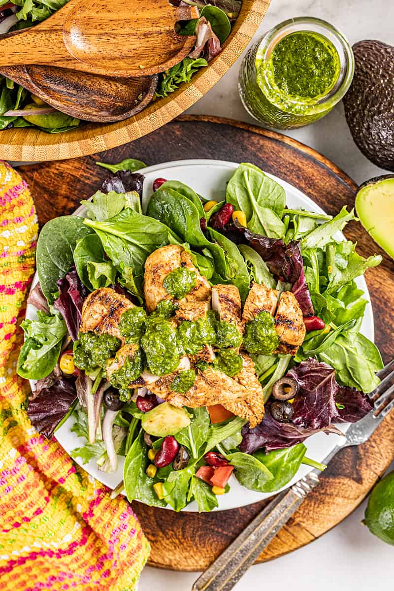 Healthy Taco Salad with Cilantro Lime Vinaigrette com - 13