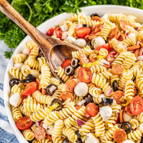 Classic Italian Pasta Salad with Homemade Italian Dressing