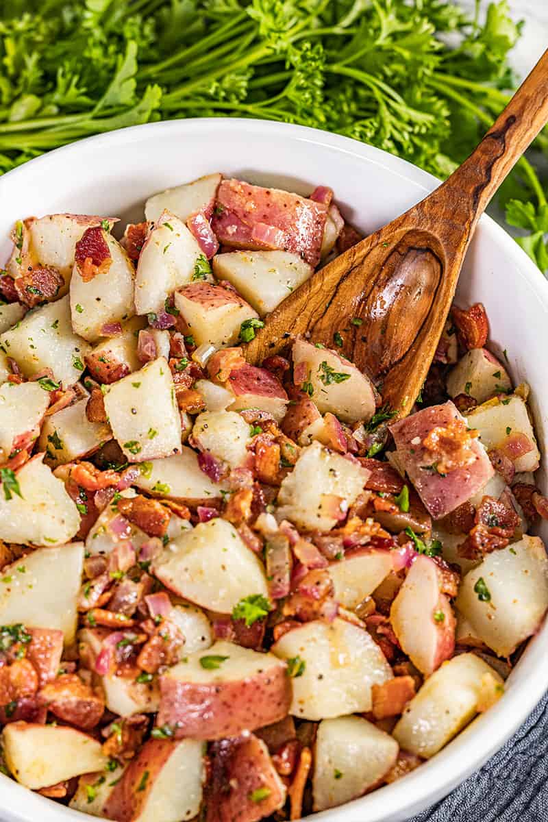 German Potato Salad with Würstchen - dirndl kitchen