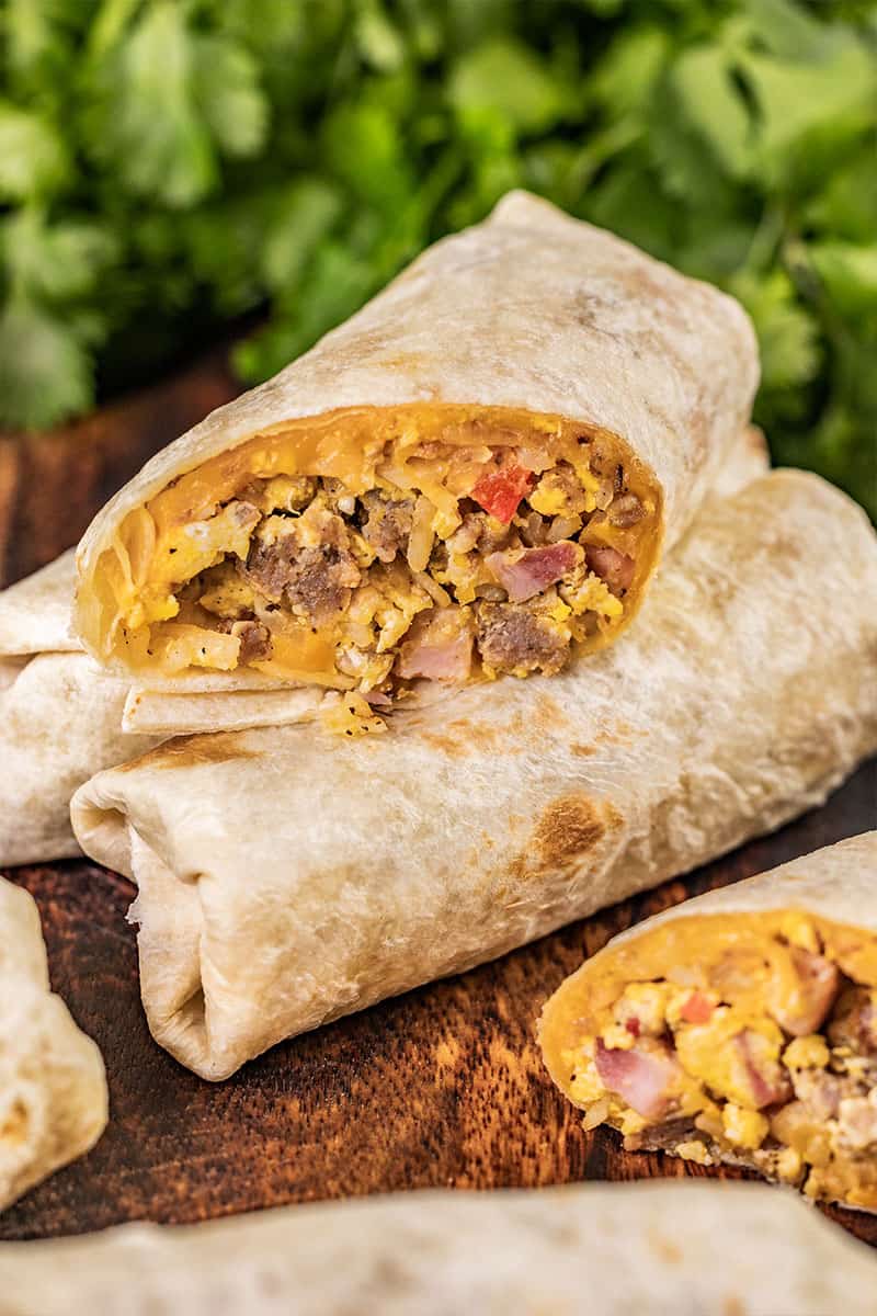 Breakfast burritos.