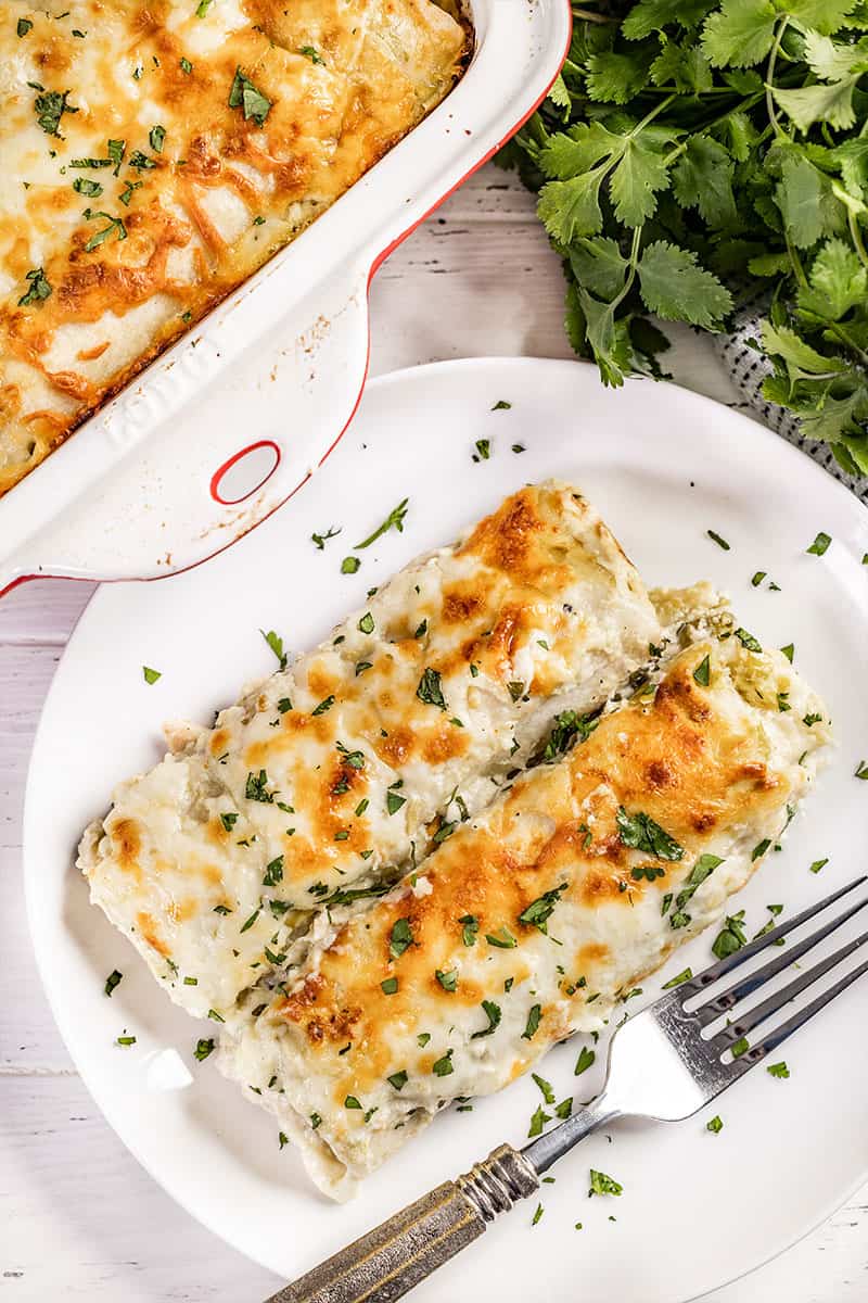 Easy Green Chile Chicken Enchiladas - 14