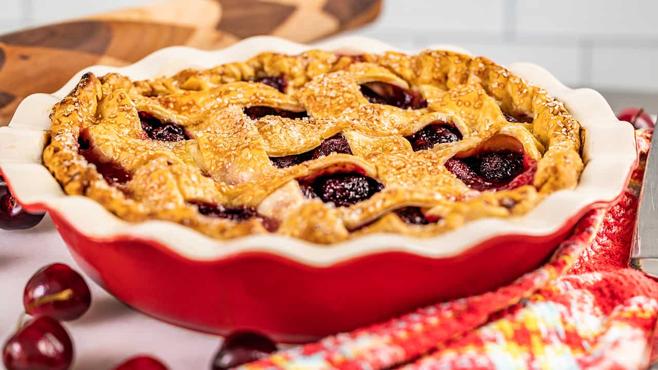 Homemade Cherry Pie - The Stay At Home Chef