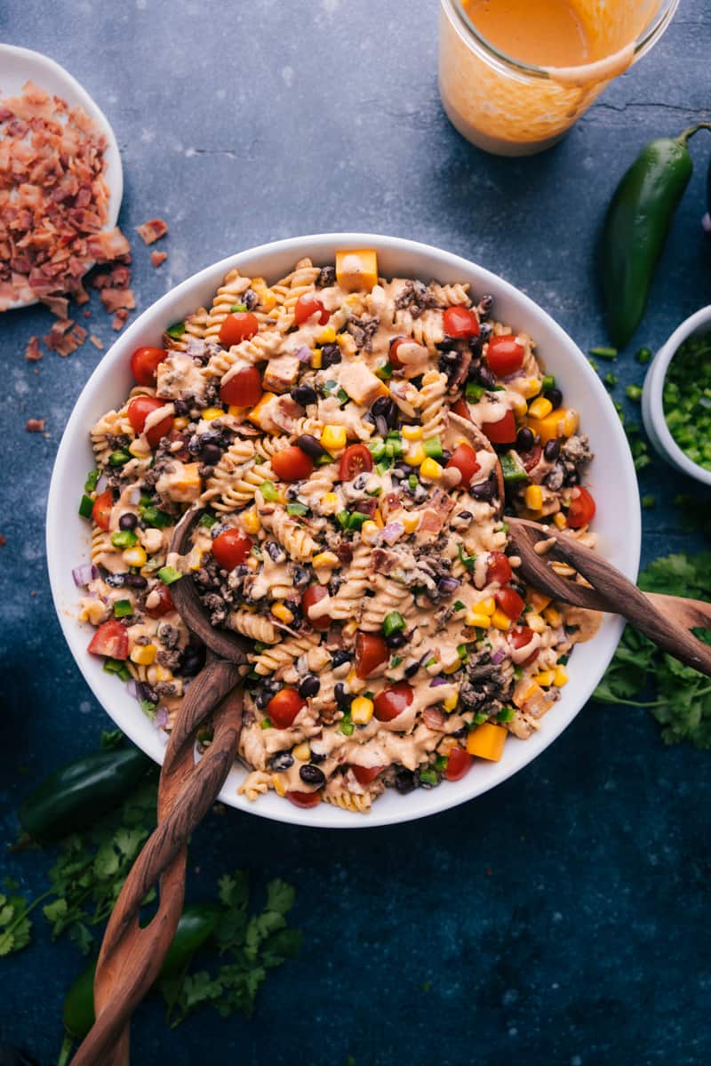 Cowboy Pasta Salad - The Stay At Home Chef