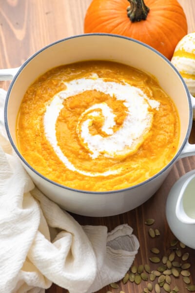 Creamy Pumpkin Soup - The Stay At Home Chef